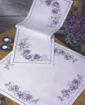 Click for more details of Passion Flower Table Cover (cross stitch) by Permin of Copenhagen