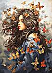 Click/tap for more details of Passion in Flight (cross stitch) by Luca - S