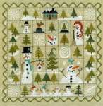 Click/tap for more details of Patchwork de la Neige (cross stitch) by Jardin Prive