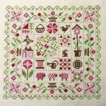 Click for more details of Patchwork Printemps (cross stitch) by Jardin Prive