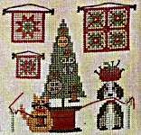 Click/tap for more details of Paws Under The Tree (cross stitch) by Mani di Donna