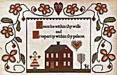 Click/tap for more details of Peace and Prosperity (cross stitch) by Hands to Work