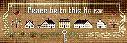 Click for more details of Peace Be To This House (cross stitch) by Cotton Pixels