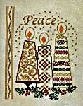 Click for more details of Peace Christmas Candles (cross stitch) by Jan Hicks