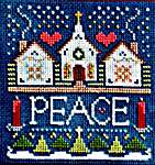 Click/tap for more details of Peace in the Village (cross stitch) by Sweet Wing Studio