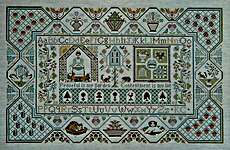 Click for more details of Peaceful Garden Sampler (cross stitch) by Moira Blackburn