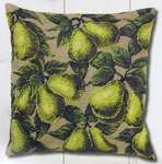 Click/tap for more details of Pears Cushion Front (tapestry) by Permin of Copenhagen