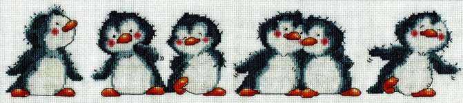 Click for more details of Penguin Row (cross stitch) by Design Works
