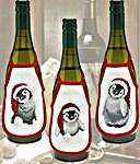 Click for more details of Penguin Wine Bottle Aprons (cross stitch) by Permin of Copenhagen