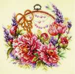 Click for more details of Peonies for Needlewoman (cross stitch) by Magic Needle