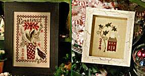 Click for more details of Peppermint and Holly (cross stitch) by Blackbird Designs