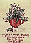 Click/tap for more details of Peppermint & Holly (cross stitch) by Sue Hillis Designs