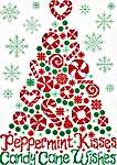 Click/tap for more details of Peppermint Kisses (cross stitch) by Imaginating