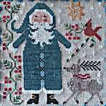 Click for more details of Pere Noel Bleu (cross stitch) by Tralala