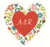 Click for more details of Personalised Heart (cross stitch) by DMC Creative