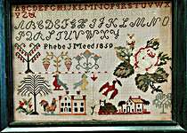 Click/tap for more details of Phebe J Meed (cross stitch) by Needle Work Press
