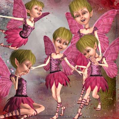 Click for more details of Pink Fairies (digital downloads) by DawnsDesigns