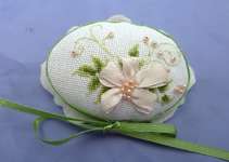 Click for more details of Pink Flower Brooch (cross stitch) by Riolis