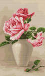 Click for more details of Pink Roses (cross stitch) by Luca - S