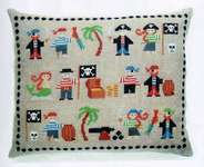 Click for more details of Pirate Cushion (cross stitch) by Haandarbejdets Fremme