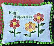 Click for more details of Plant Happiness (cross stitch) by Petal Pusher