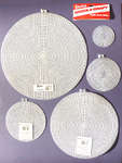 Plastic Canvas Radial Circle  - pack of 4 circles 23.5 cms diameter