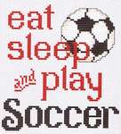 Click for more details of Play Soccer (cross stitch) by Sue Hillis Designs