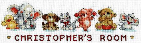 Click/tap for more details of Playmates (cross stitch) by Design Works