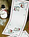Click for more details of Polar Bear Table Runner (cross stitch) by Permin of Copenhagen