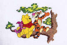 Pooh, Piglet and Tigger on a Tree