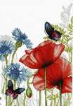 Click for more details of Poppies and Butterflies (cross stitch) by Luca - S