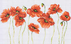 Click for more details of Poppies (cross stitch) by Luca - S