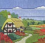 Click for more details of Poppy Cottage (long-stitch) by Rose Swalwell