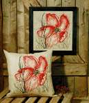 Click for more details of Poppy Cushion (cross stitch) by Permin of Copenhagen
