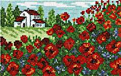 Click for more details of Poppyfield (cross stitch) by Permin of Copenhagen