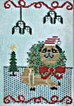 Click/tap for more details of Posing In The Mistletoe (cross stitch) by Lindy Stitches