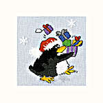 Click for more details of PPP Presents Christmas Card (cross stitch) by Bothy Threads