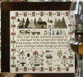 Click/tap for more details of Prairie Life Sampler (cross stitch) by Heartstring Samplery