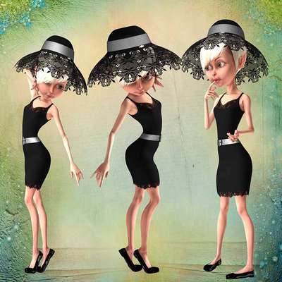 Click for more details of Pretty Ladies 1 (digital downloads) by DawnsDesigns