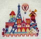 Click for more details of Pretty Little Paris (cross stitch) by Satsuma Street