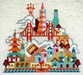Click/tap for more details of Pretty Little San Francisco (cross stitch) by Satsuma Street