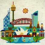 Click/tap for more details of Pretty Little Sydney (cross stitch) by Satsuma Street
