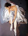 Prima Ballerina - Canvas with 36 skeins DMC cottons