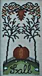 Click/tap for more details of Pumpkin Hill (cross stitch) by By The Bay Needleart