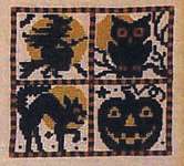 Click/tap for more details of Pumpkin Patch (cross stitch) by The Prairie Schooler
