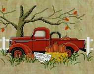 Click/tap for more details of Pumpkins For Sale (cross stitch) by Stoney Creek