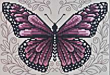 Click/tap for more details of Purple Butterfly (cross stitch) by Shannon Christine
