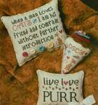 Click/tap for more details of Purr Berry + (cross stitch) by Erica Michaels
