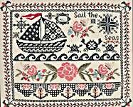 Click/tap for more details of Quaint Quakers 2 - Summer (cross stitch) by Quaint Rose Needlearts