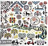 Click/tap for more details of Quakers in Italy (cross stitch) by Tempting Tangles Designs